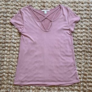 Francesca’s rose pink top